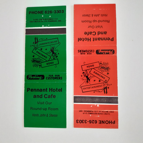 Pennant Hotel and Cafe Ontario Canada set of 2