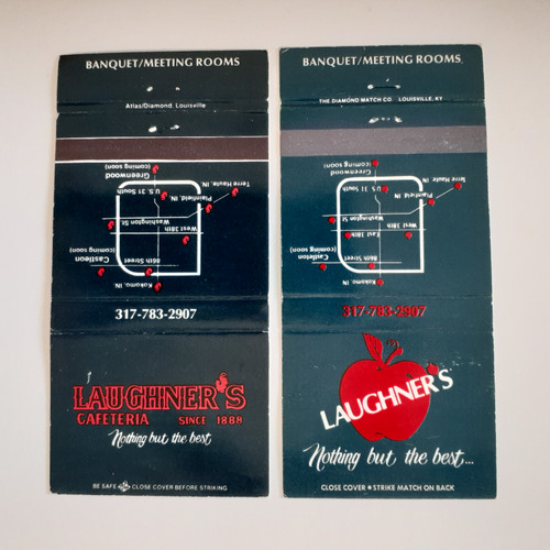 Lauchner cafeteria matchbook red apple design