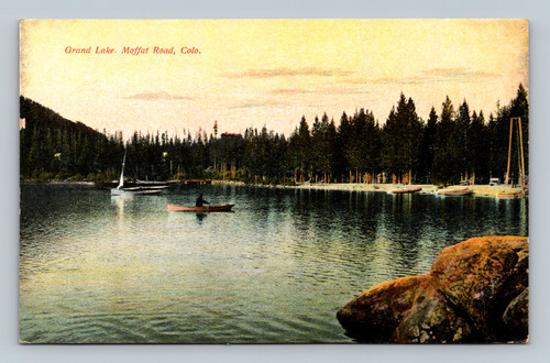 Grove Park Inn Asheville North Carolina moonlight linen postcard