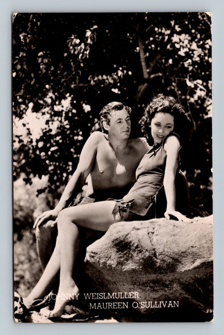 Esther Williams MGM glamour swimsuit pose real photo postcard actress