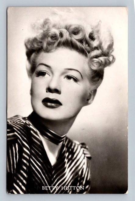 Betty Hutton Paramount studio portrait vintage RPPC postcard