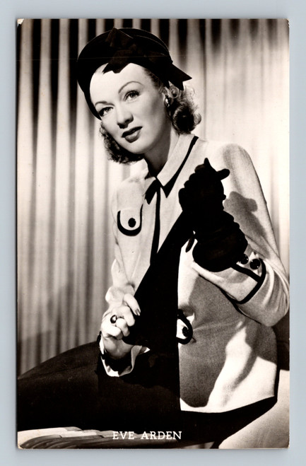 Eve Arden Warner Bros actress real photo postcard portrait