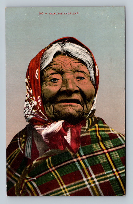 Princess Angeline postcard daughter of Chief Seattle portrait