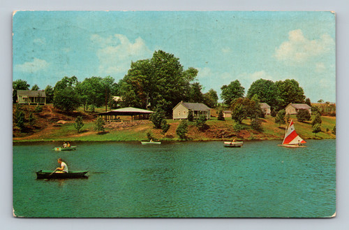 1966 Maple Lake Russ Houk Wrestling & Carol Houk Cheerleading Camp Postcard