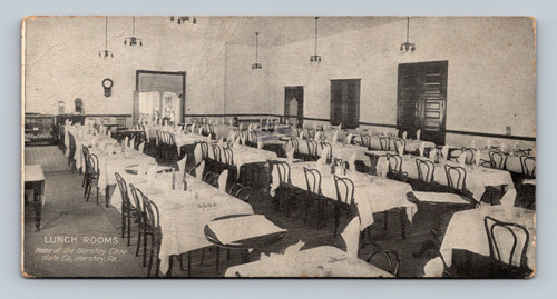 Lunch Rooms Home of the Hershey Chocolate Co postcard Hershey PA