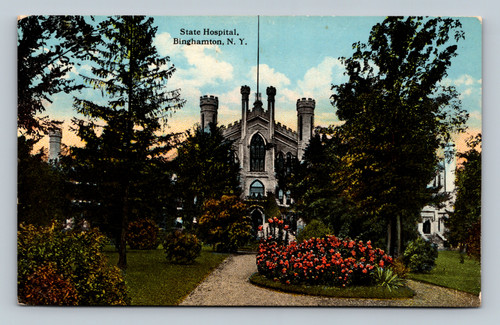 State Hospital postcard from Binghamton, NY by Walter R. Miller & Co.