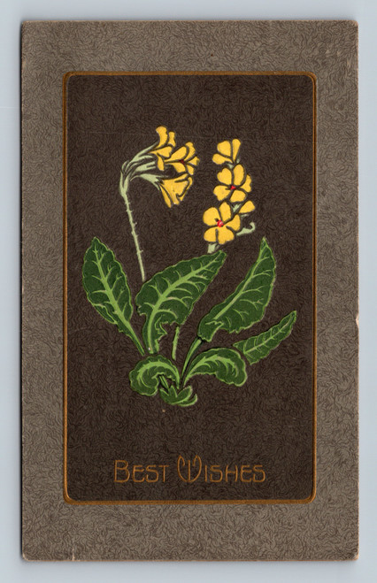 Best Wishes antique postcard by Souvenir Post Card Co. New York