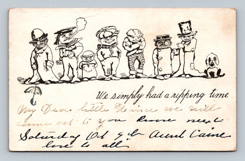 1909 antique postcard with U.S. postage and postmark