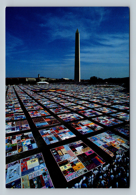 The International Display of the Entire NAMES Project AIDS Memorial Quilt postcard