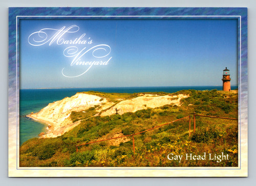 Gay Head Light at Martha's Vineyard Massachusetts antique postcard