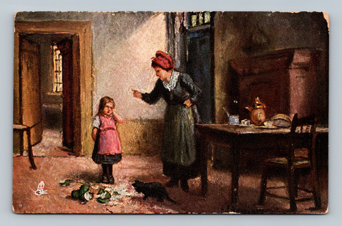 Flemish Cottage Homes antique postcard by Raphael Tuck & Sons