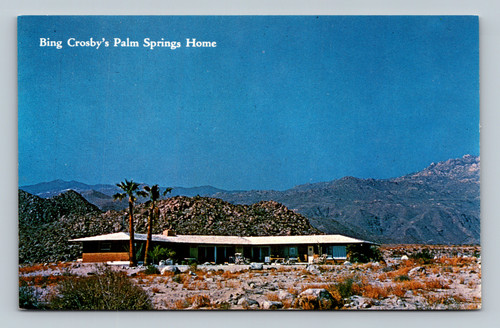 Bing Crosby's Palm Springs Home at Silver Spur Ranch postcard