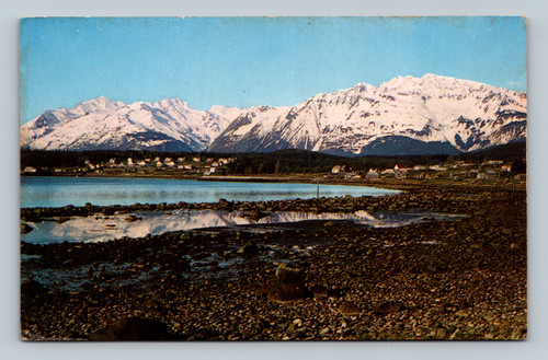 Postcard of Haines and Port Chilkoot Alaska showing Indian customs and crafts