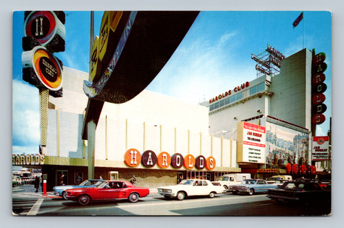 Harolds Club casino in Reno vintage chrome postcard