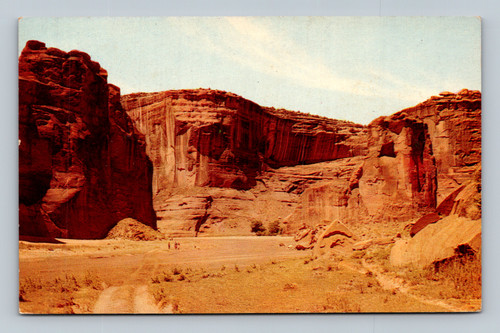 Canyon de Chelly red sandstone canyon walls near Gallup New Mexico postcard