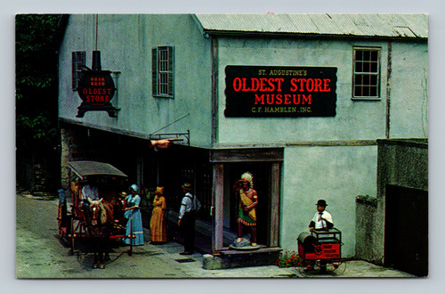 Postcard of St. Augustine's Oldest Store Museum at 4 Artillery Lane, St. Augustine, Florida