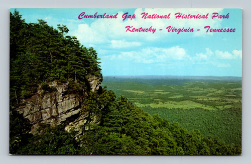 Pinnacle Overlook Scenic View Cumberland Gap National Historical Park postcard by CURTEICHCOLOR