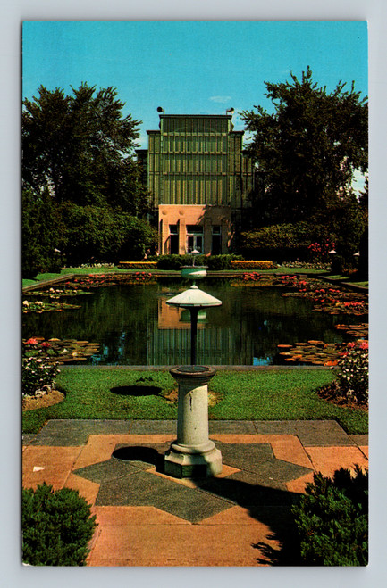 The Jewel Box floral display in Forest Park St. Louis MO vintage postcard