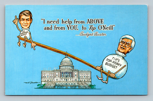 Political cartoon The Budget Buster by Art Strader published by Coral-Lee