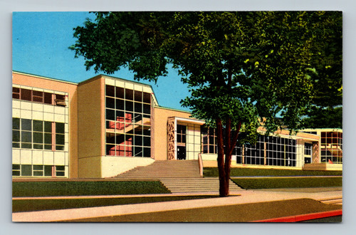 Student Union Building at Utah State Agricultural College in Logan Utah postcard
