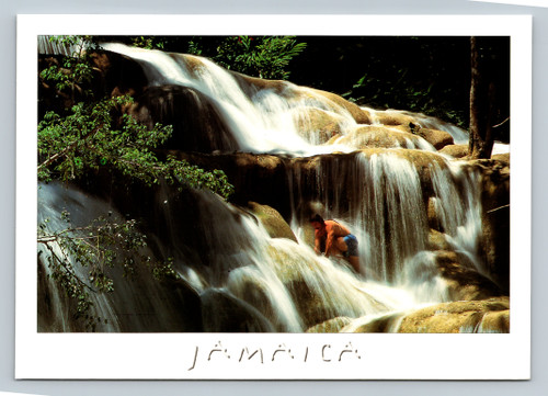 Dunn River Falls waterfall scenic view in Ocho Rios Jamaica