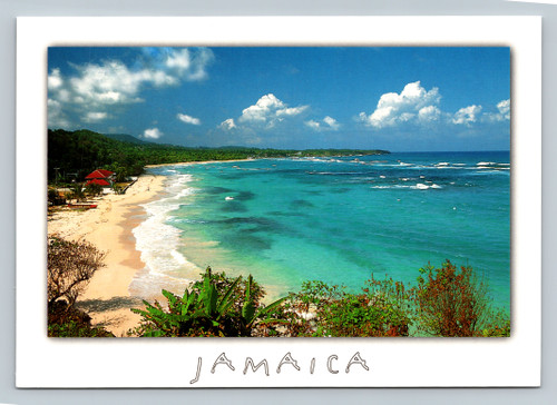 Long Bay beach in Portland Jamaica postcard by Wave Pictures Ltd