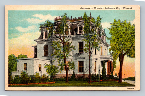 Governor's Mansion Jefferson City Missouri postcard