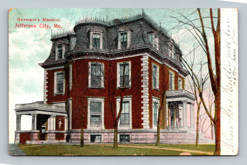 Governor's Mansion in Jefferson City Missouri postcard