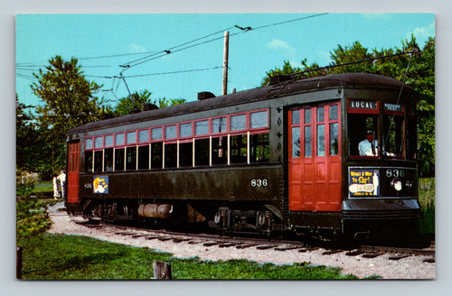 Connecticut Electric Railway Trolley Museum trolley car No. 836 East Windsor Connecticut