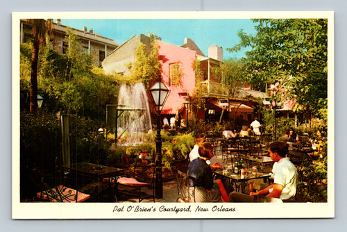 Pat O'Brien's Courtyard 718 St. Peter Street New Orleans Louisiana postcard