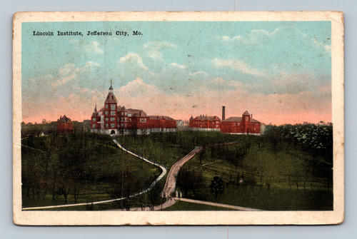 Lincoln Institute building Jefferson City Missouri vintage postcard 1921