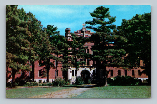 Marquette Residence Hall at Campion High School Prairie du Chien Wisconsin postcard