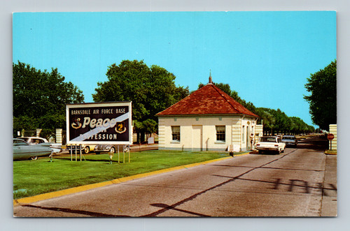 Entrance to Barksdale Air Force Base Bossier City Louisiana postcard