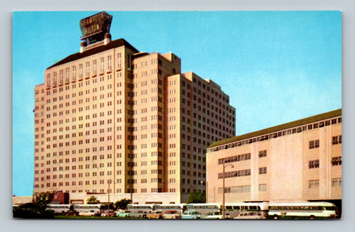 Shamrock Hilton Hotel Houston Texas vintage postcard