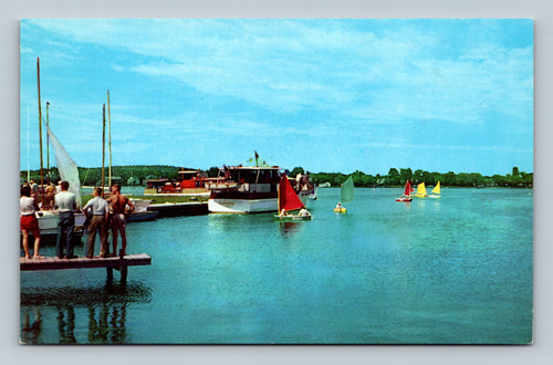 Pram racing scene in Sturgeon Bay Wisconsin by James H. Worley