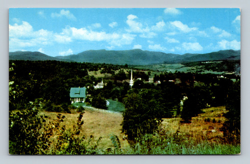 Mt. Mansfield mountain with toll road, hotel, and longest chair lift in the east in Stowe Vermont