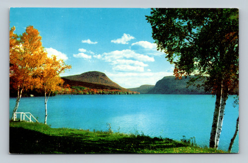 Lake Willoughby Vermont autumn foliage scenic view postcard by Harry Richardson