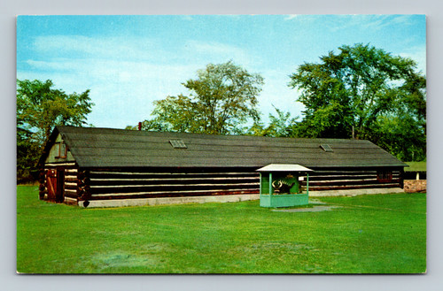 Rhinelander Logging Museum with Hodag display near main entrance