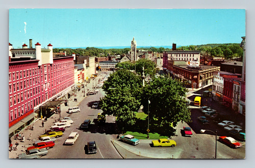 Public Square looking east in Watertown, New York postcard by Gray's Wholesale