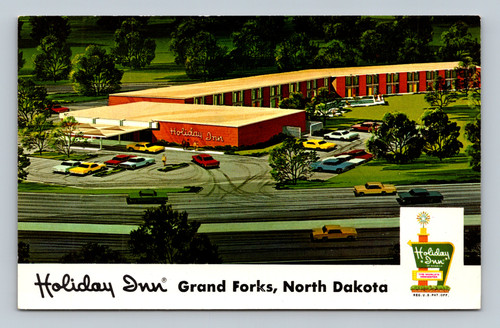 Holiday Inn hotel building with amenities in Grand Forks North Dakota