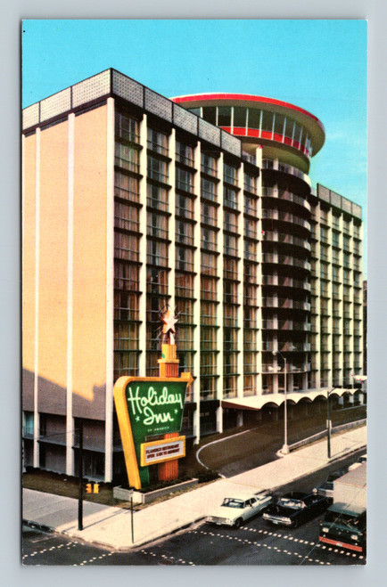 Holiday Inn hotel building with revolving roof-top restaurant Baltimore MD