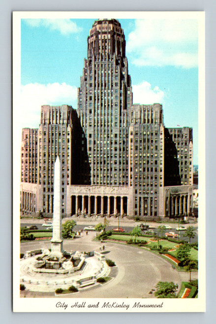 City Hall and McKinley Monument Buffalo New York postcard