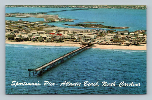 Sportsman's Pier at Atlantic Beach North Carolina postcard