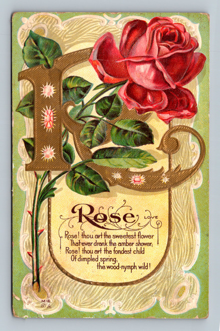 Poem about a rose flower published by E.NASH