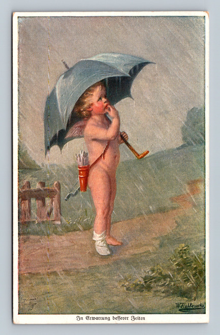 German Cupid In Anticipation of Better Times Wallly Fialkowska