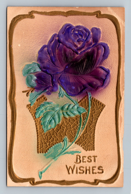 Best Wishes greeting postcard