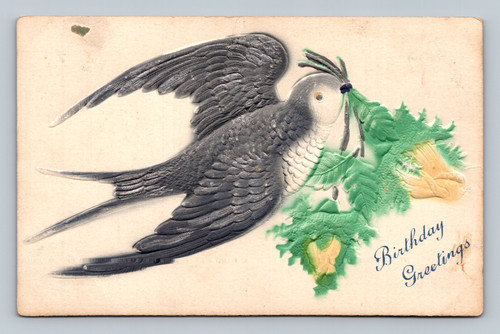 Birthday Greetings postcard postmarked June 6, 1908, from Cung