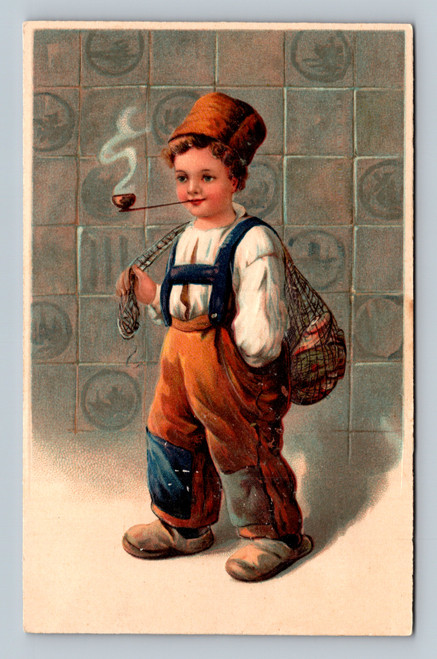 Unknown subject antique postcard printed in Germany