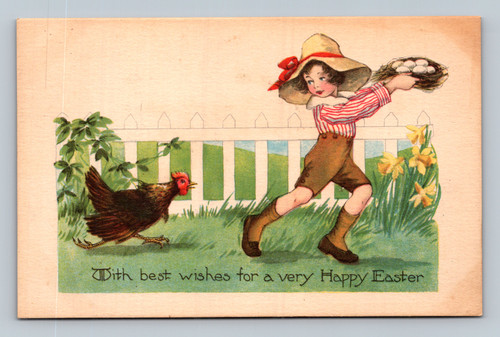 Easter greeting postcard postmarked April 14, 1910
