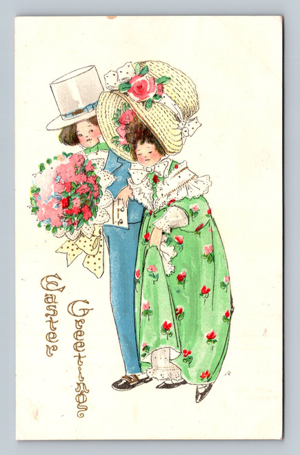Undivided back postcard with stamp rate instructions